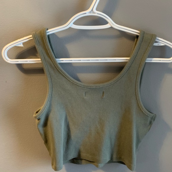 Army green tank top. - Picture 2 of 2